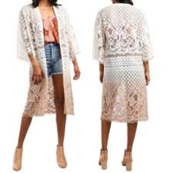 Buckle Gimmicks Ombre Kimono - Picture 3 of 3